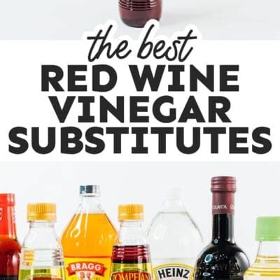 4 Red Wine Vinegar Substitutes That Work Live Eat Learn