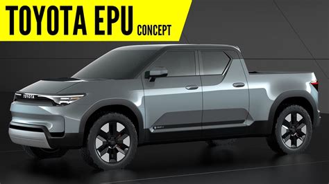 Toyota Epu Concept Electric Pickup Truck First Look Autobics Youtube