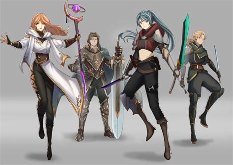 Draw your rpg game character design by Whiteghul | Fiverr