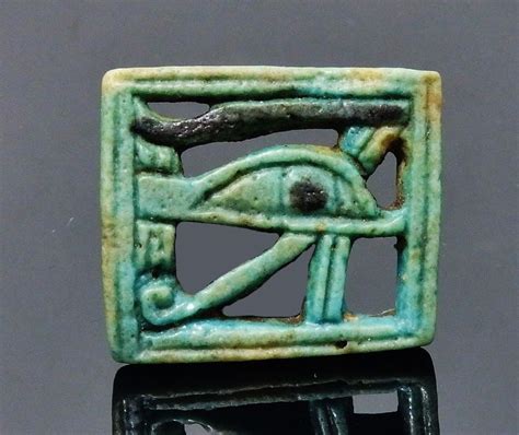 Oud Egyptisch Faiance Dubbelzijdig Blauw Groen Gekleurd Catawiki