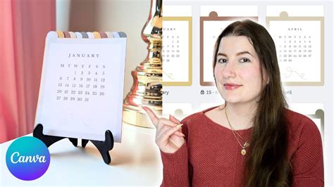 Crea Un Calendario De Escritorio Personalizado Con Canva Rebecca