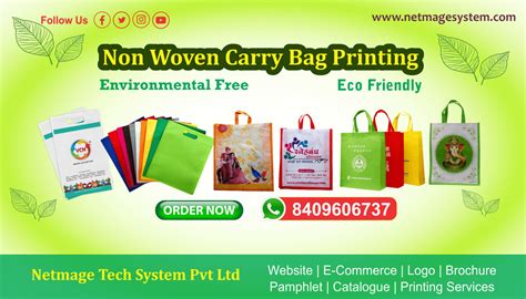 Non Woven Carry Bag Printing Services In Patna Netmage Tech System