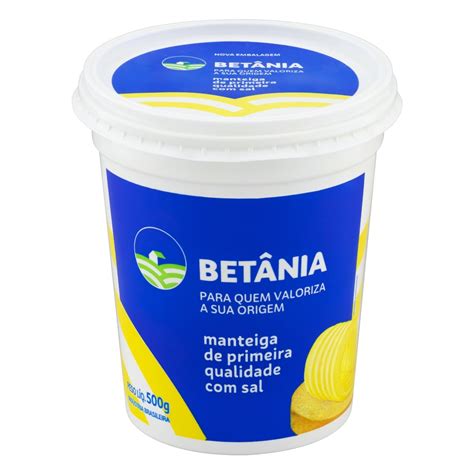 Manteiga de Primeira Qualidade Sal Betânia Pote 500g New Supermercado