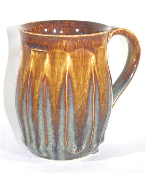 Bronze Coffee Mug Hand Carved Mug Ceramic Coffee Mug Tea Etsy