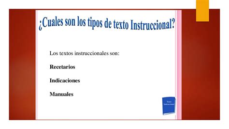 Los Textos Instruccionales Ppt Descargar