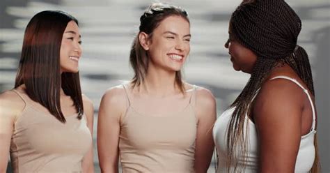 Interracial Group Of Girls Smiling For Body Acceptance Campaign People