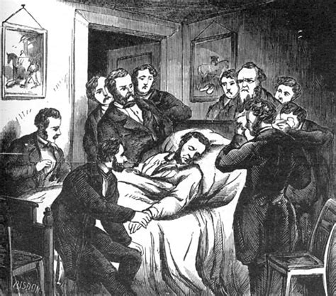 Scene at the Deathbed of Lincoln - Mr. Lincoln's White House