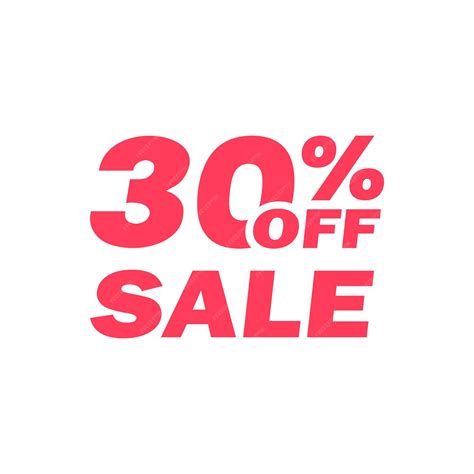 Premium Vector | 30 percent price off icon label or tag for sale