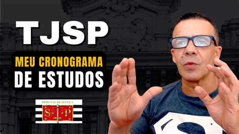 Tjsp Cronograma De Estudos Escrevente Youtube