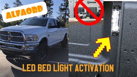 RAM Activate LED Cargo Bed Lights Yourself With ALFAOBD YouTube