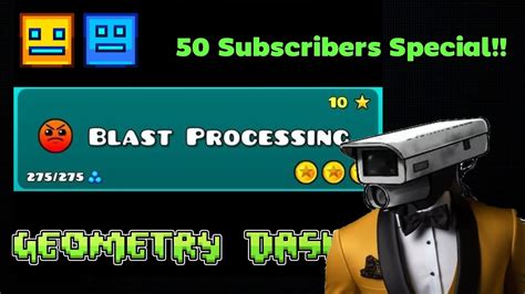 Awesome Geometry Dash Blast Processing Level Gameplay Youtube