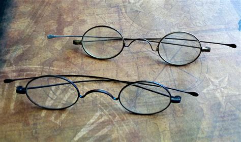 Set Of 2 Authentic Late 1800s Antique Reading Spectacles Eyeglasses