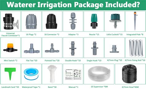 ZLPBAO Kit Per Irrigazione A Goccia 242PCS Sistema Irrigazione A