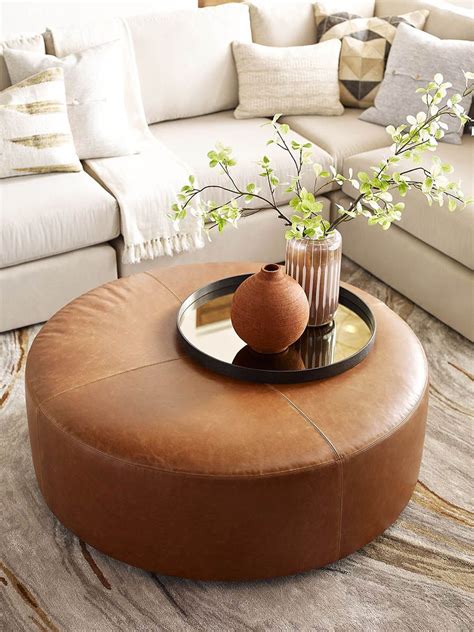 When To Use A Round Ottoman My Favorite Ones Leather Ottoman