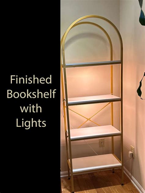 DIY Bookshelf Lighting Idea For Your Home - Sabrinas Organizing