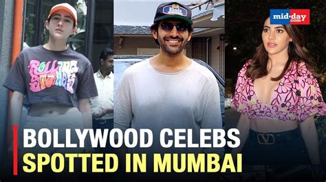 Kartik Aaryan, Sara Ali Khan & Other B-Town Celebs Spotted In Mumbai