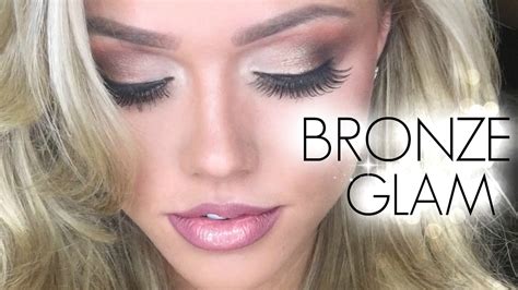 BRONZE GLAM Makeup Tutorial Angelia Layton YouTube