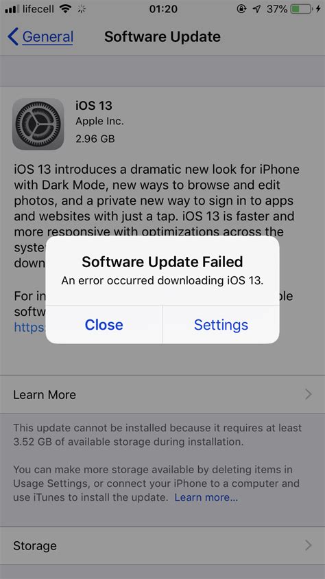 Error In Updating Apple Community