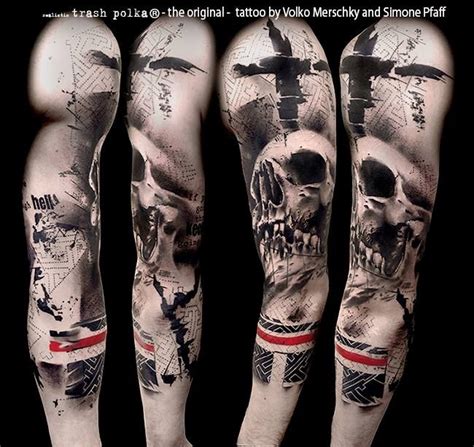 Trash Polka Tattoo By Simone Pfaff And Volko Merschky Trash Polka