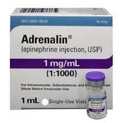 Pharmaceutical Injection Adrenaline Mg Ml Solution For