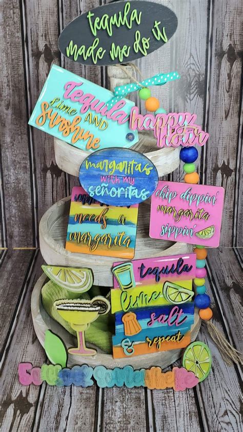 Margarita Themed Tray Svg Fiesta Party Svg Taco Party Etsy