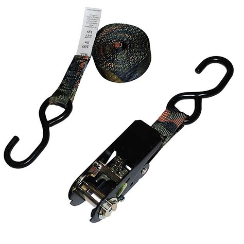 1" Light Duty Ratchet Strap with S-Hooks | RatchetStraps.com