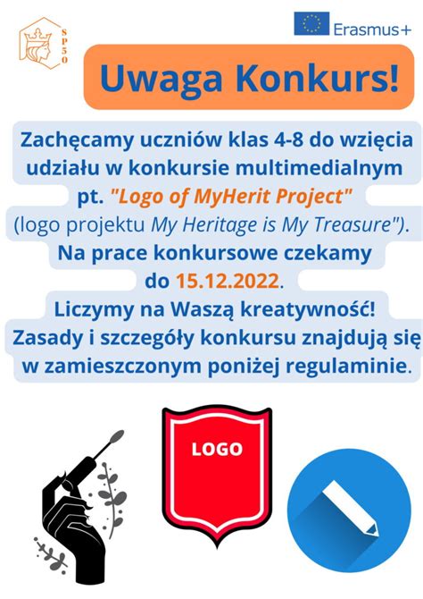 Konkurs multimedialny pt Logo of MyHerit Project Szkoła