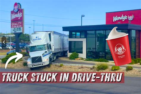 Delivery Driver Gets Stuck in Wendy's Drive-Thru