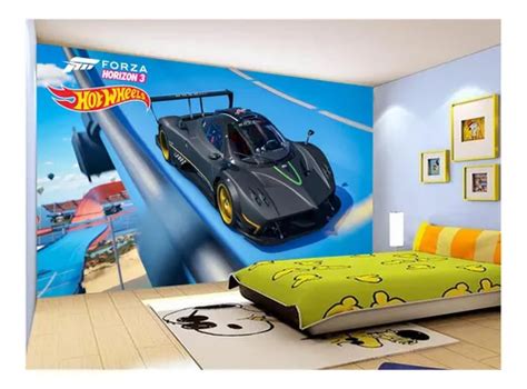 Papel De Parede Quarto Infantil Carrinhos Hot m² Nhw Parcelamento sem juros
