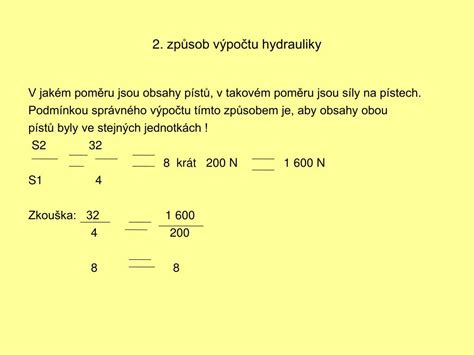 Ppt Zp Sob Jak Spr Vn Vypo Tat Hydrauliku Powerpoint