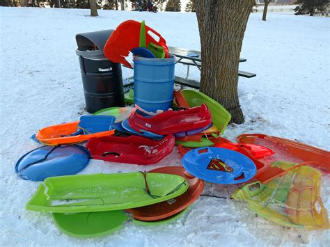 Broken Sled Graveyard At Local Hill Rmildlyinteresting