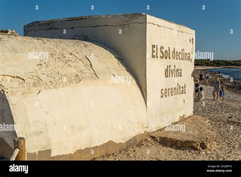 Es Trenc Spain October 11 2021 Old Bunker Of The Spanish Civil War