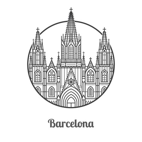 Landmark of Barcelona Icon 13733505 Vector Art at Vecteezy