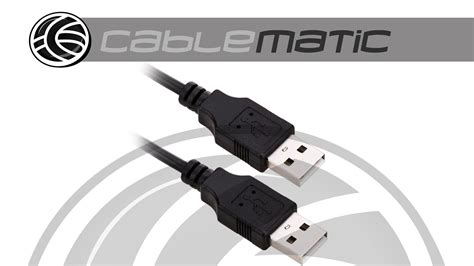 Cable Usb 2 0 Am Am Distribuido Por Cablematic ® Youtube