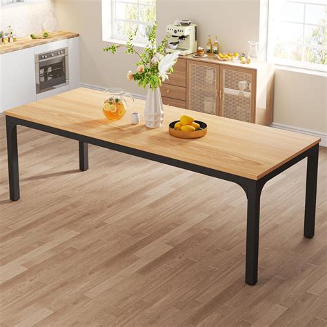 Tribesigns Dining Table For Person Inch Long Rectangular