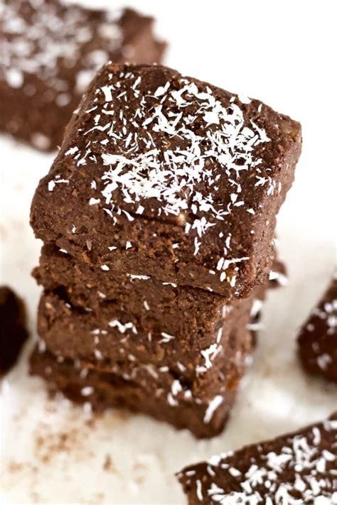 No Bake Raw Vegan Brownies Paleo Sugar Free