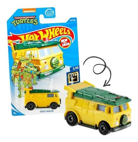 Hot Wheels Tartarugas Ninja Party Van Turtles Mattel Ghb MercadoLivre