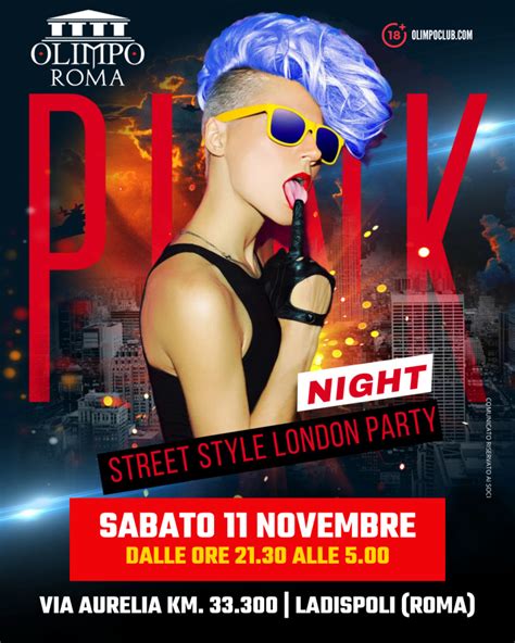 PUNK NIGHT STREET STYLE LONDON PARTY Olimpo Club Privé Roma