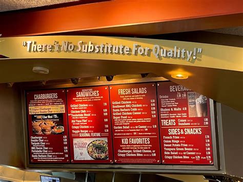 Menu At The Habit Burger Grill Drive Thru Restaurant Vallejo