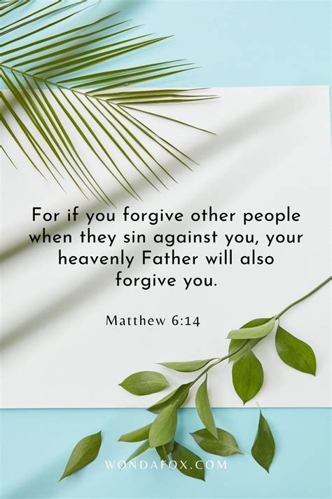 21 Bible Verses On Forgiveness - Wondafox