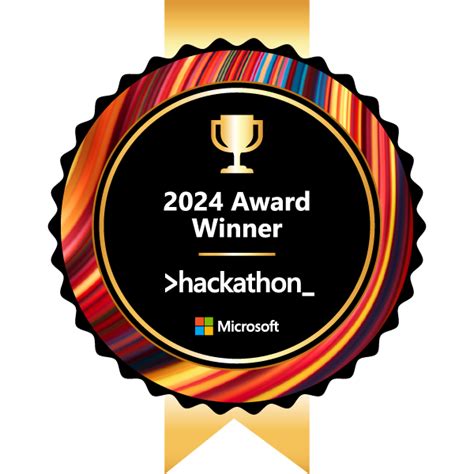 Microsoft Global Hackathon 2024 Award Winner Credly