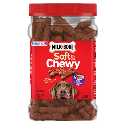 Milk-Bone Soft & Chewy All Life Stage Dog Treats - Filet Mignon