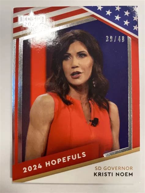 Kristi Noem Decision Update Silver Foil Hopefuls Insert