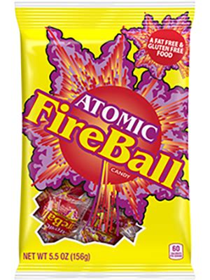 Atomic Fireballs Candy 4.05lb Bulk Tub - Intense Cinnamon Flavor