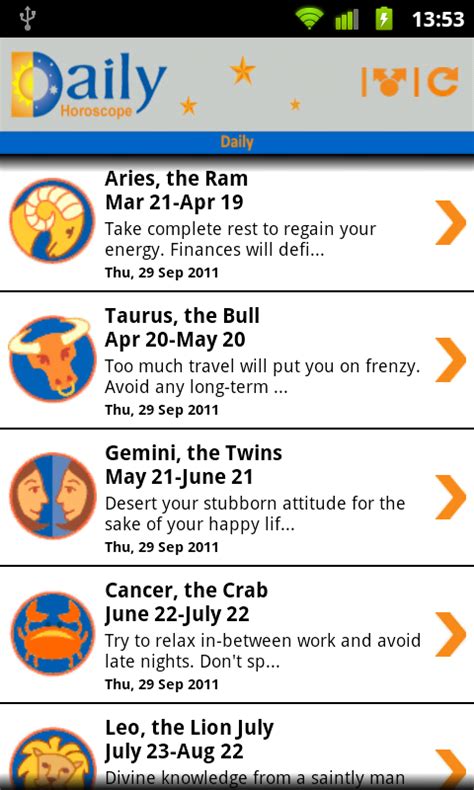 Daily Horoscopes Android App - Free APK by MadRabbit