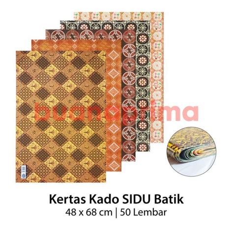 Jual Kertas Kado Sidu Isi Lembar Boneka Fancy Batik Gift Paper Di