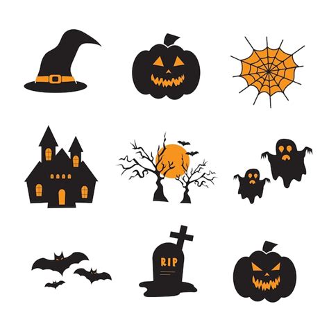 Premium Vector Vector Happy Halloween Set Collection