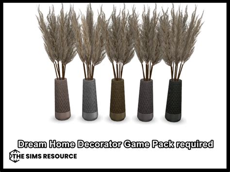 The Sims Resource The Rattan Effect Pampas Grass