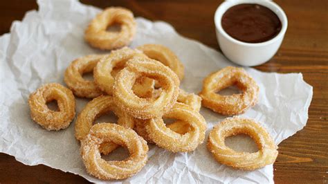 Homemade Churros With Chocolate Peanut Butter Sauce Recipe