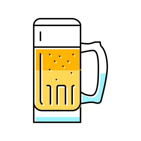 Wheat Beer Glass Color Icon Vector Illustration 19004871 Vector Art At Vecteezy